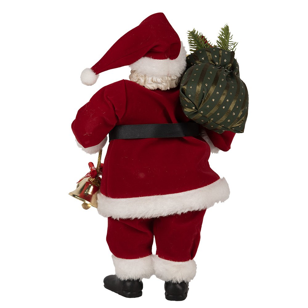 Kerstdecoratie Beeld Kerstman 27 cm Rood Kunststof
