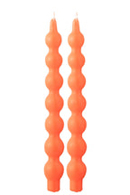 J-Line Doos Van 2 Kaarsen Kalebas Fluo Rood - 5 Uur