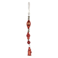 Kersthanger 25 cm Rood Glas Kerstman