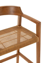 J-Line barstoel Emma - hout - bruin