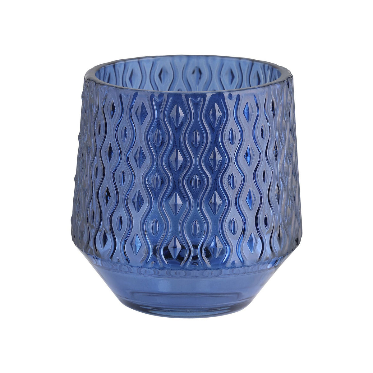 Windlicht Bezamby Blauw 14x14cm