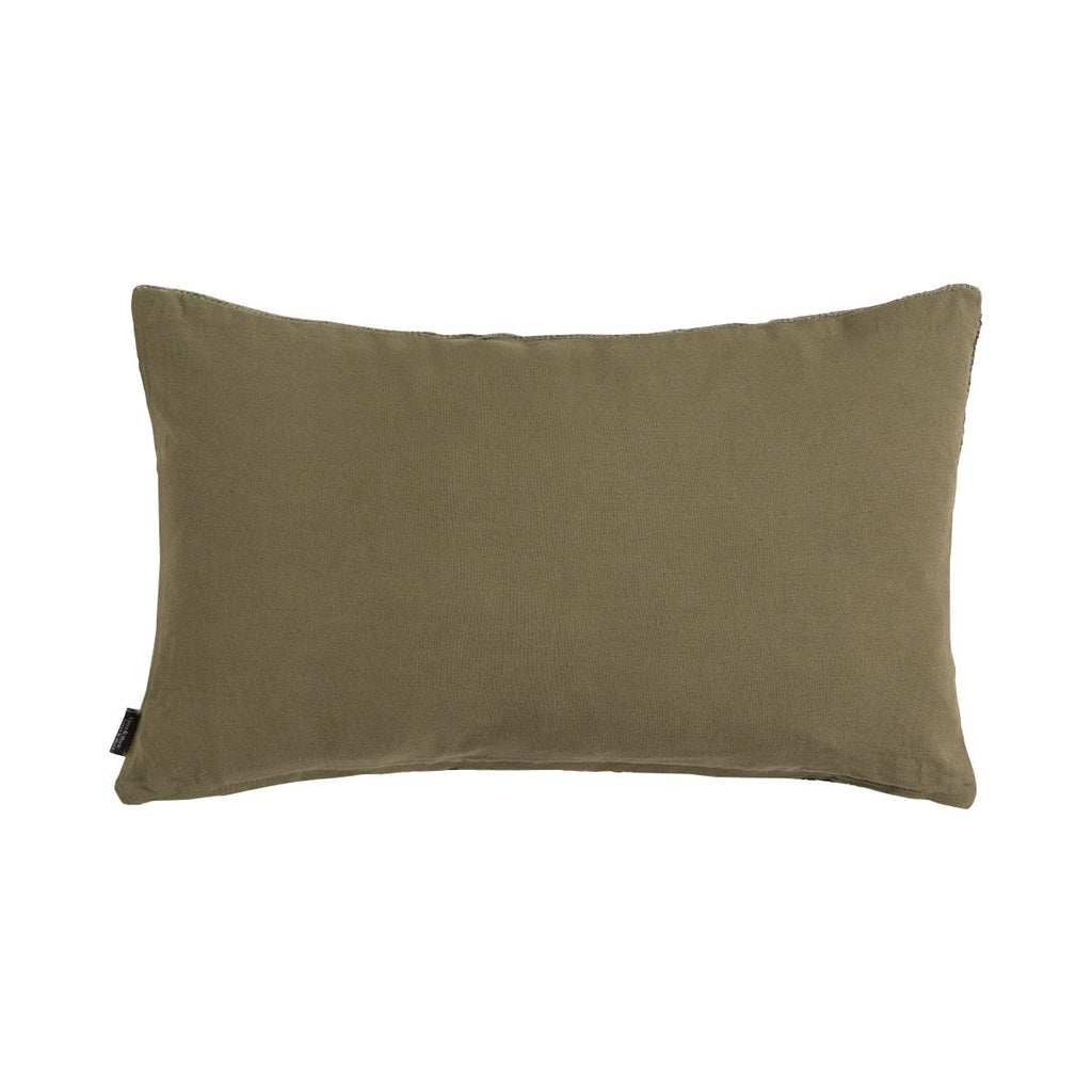 Coco Chenille kussen groen 30x50cm