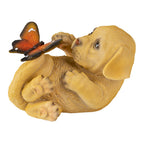Beeld Hond 14x9x10 cm Bruin Kunststof