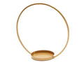 Metalen ring met bord 30cm goud