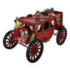 Kerstdecoratie Beeld 32x17x17 cm Rood Metaal