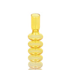 Candlestick Molume geel 9x29,5 cm