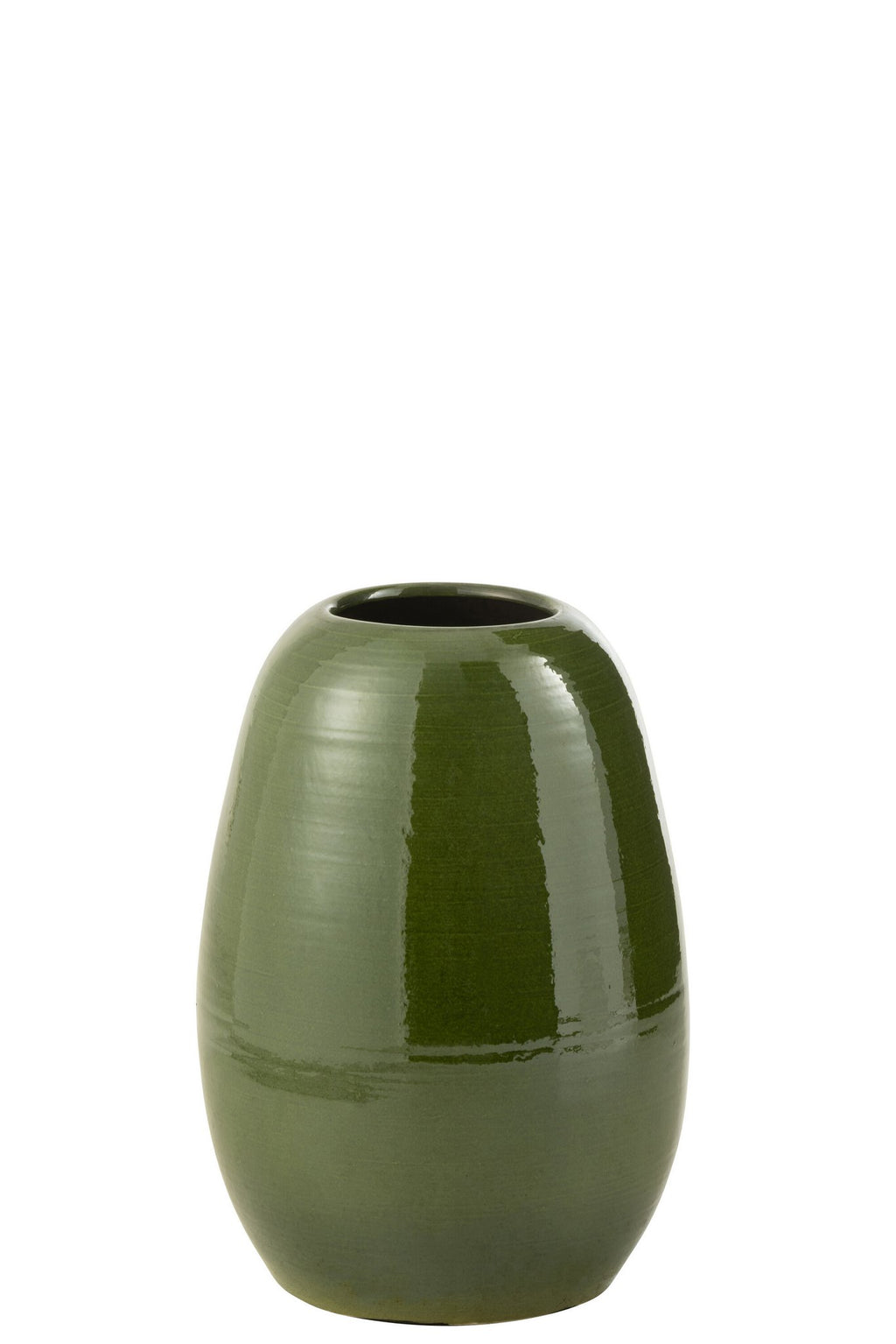 J-Line vaas Lola - porselein - groen - medium - 40 cm hoog