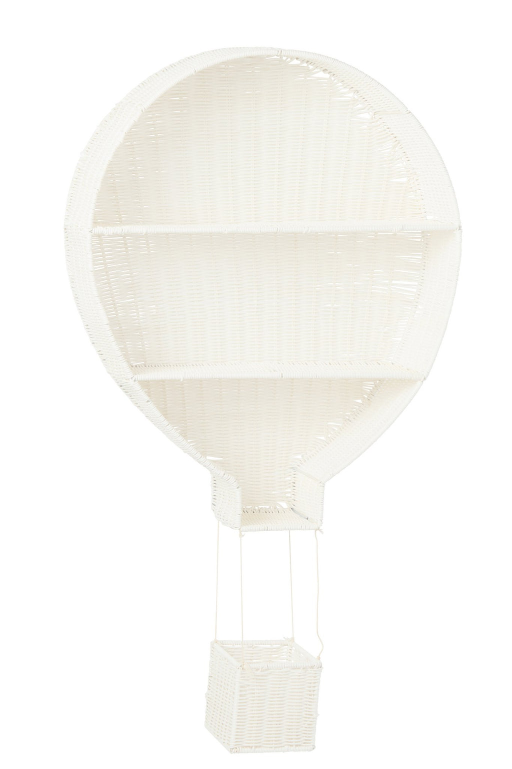 J-Line wandrek Luchtballon - kunststof - wit