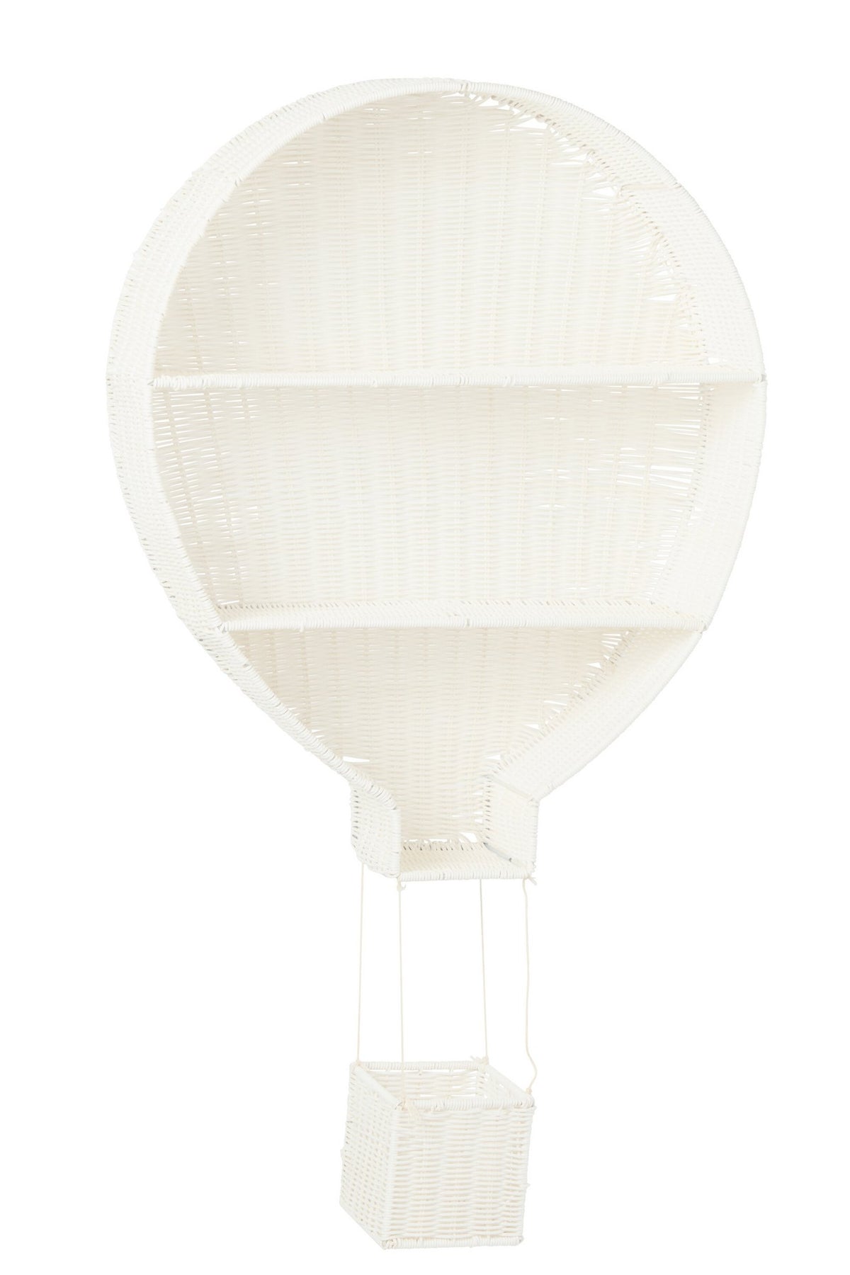 J-Line wandrek Luchtballon - kunststof - wit