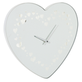 J-Line klok Hart - glas - wit