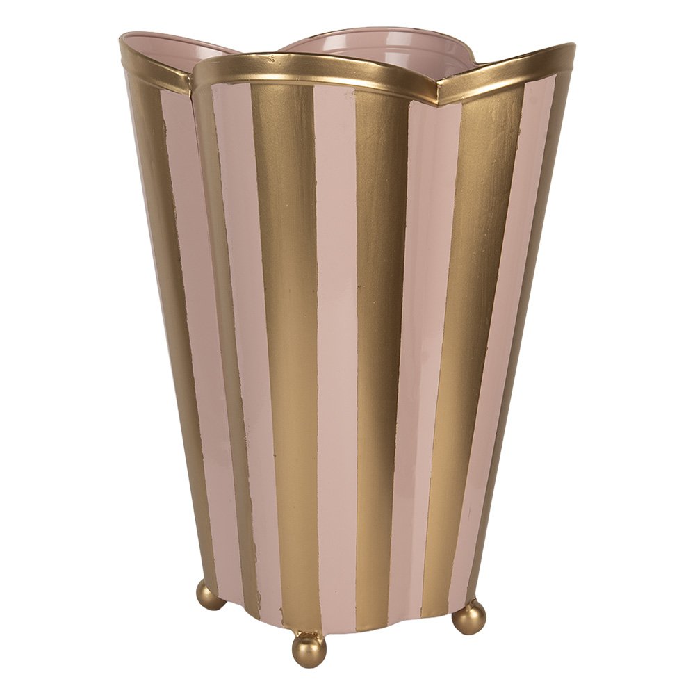 Vaas 22x22x35 cm Roze Metaal