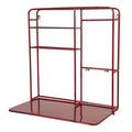 Wandrek 59x33x63 cm Rood IJzer Flessenrek