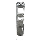 Opbergrek Grijs, IJzer 91x36x168 cm