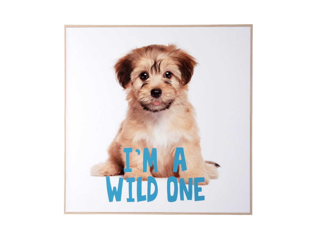 Wanddecoratie Puppy Ik ben een wilde