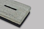 Handgeweven Ghicha Zijden Tissue Box - Visgraatpatroon