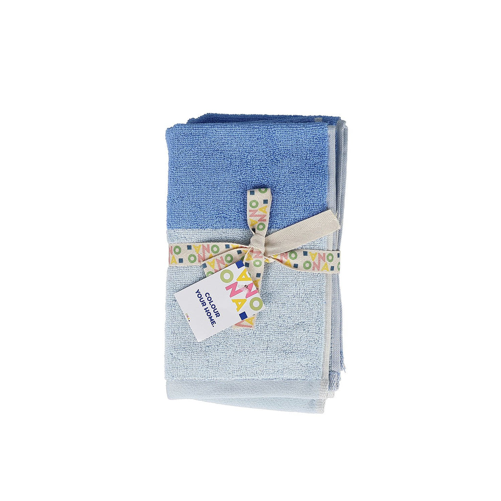 Gastendoekje 30x50cm oceaanblauw Pixie - Set van 2