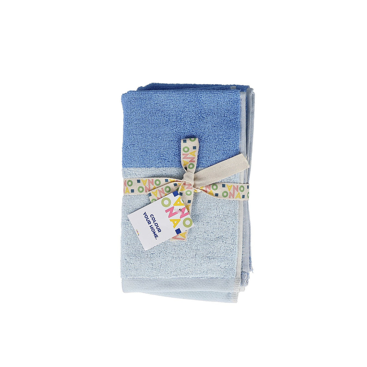 Gastendoekje 30x50cm oceaanblauw Pixie - Set van 2