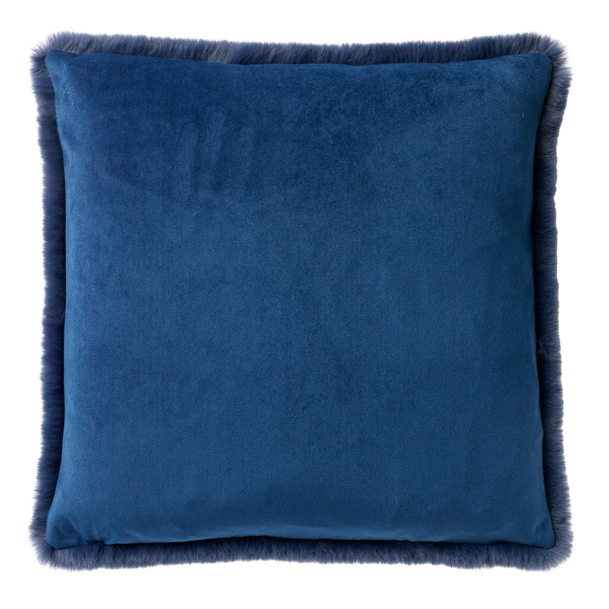 Dutch Decor Zaya - Kussen 60x60 cm - Imitatiebont look - Extra groot - Insignia Blauw - Blauw