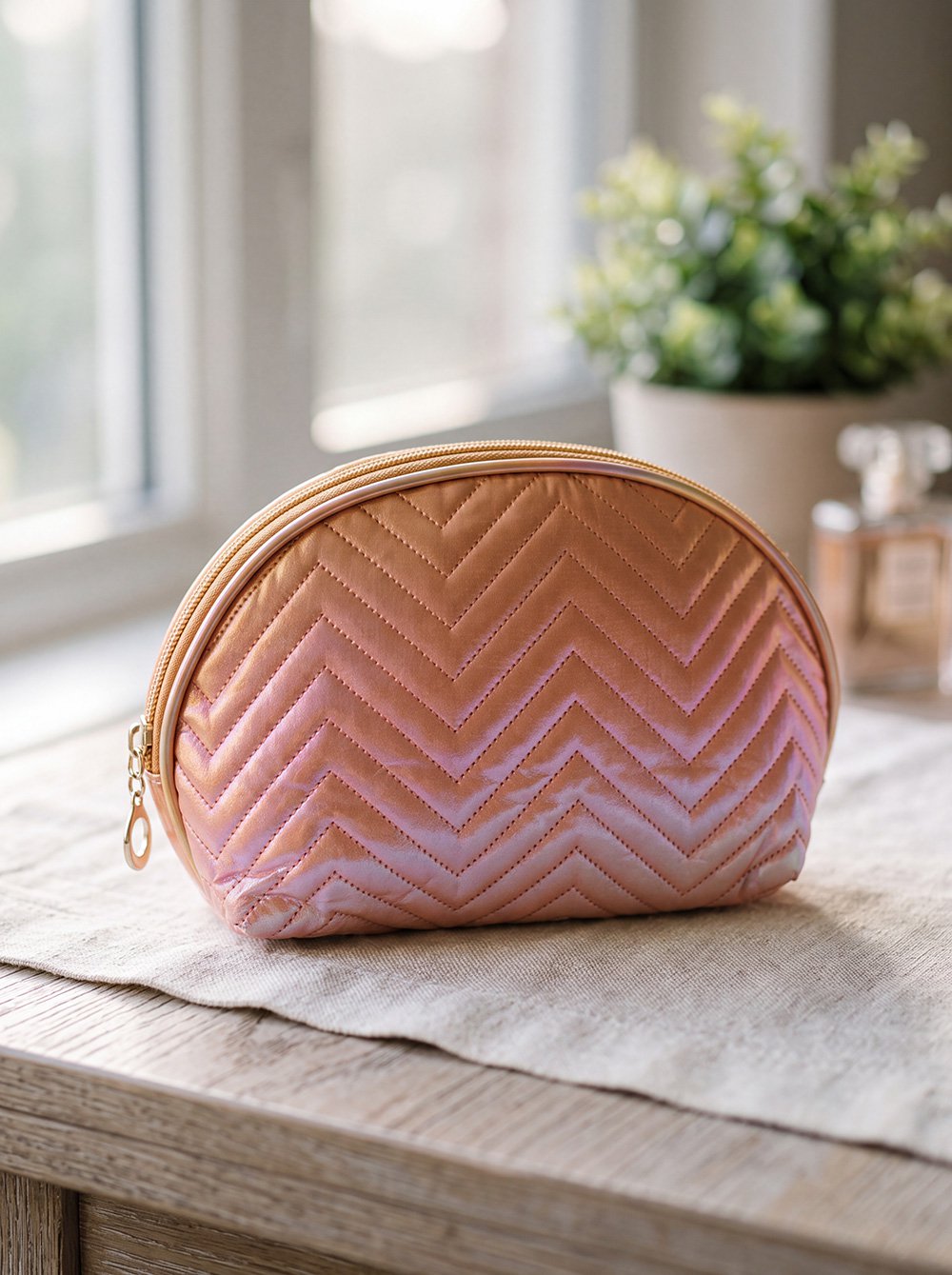 Toilettas Dames 18x8x10 cm Roze Polyester Make-Up Tasje