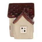 Decoratie Huis met LED LED 8x6x8 cm Beige Keramiek