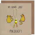 Wenskaart N20 poeslief