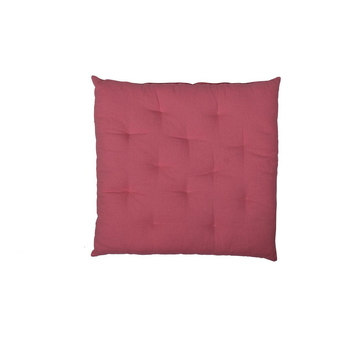 Flannel stoelkussen roze 40x40cm+5cm