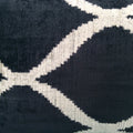 Velvet Ikat Kussen Black Beauty 60x40 cm