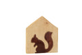 J-Line decoratie Eekhoorn In Huis - hout - naturel/bruin - L