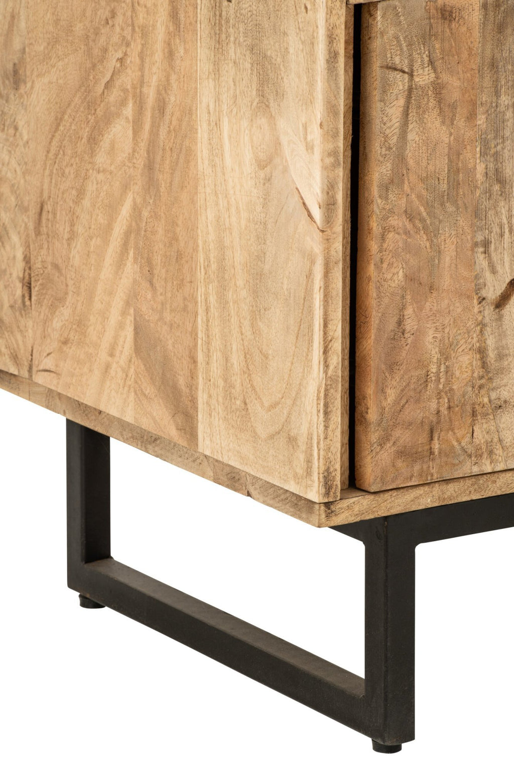 J-Line Kast met reliëf - mangohout - multikleur/naturel