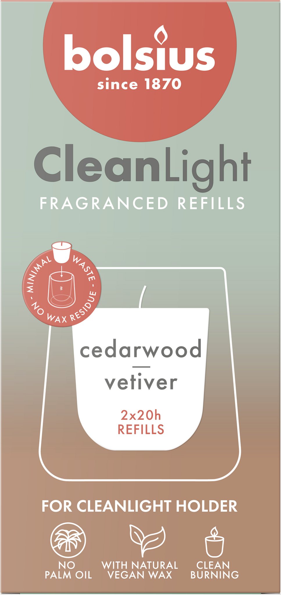 Clean Light navulling 2 pack Cedarwood / Vertiver