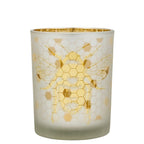 Theelichthouder bij goud medium 12cm