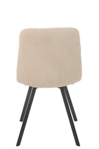 J-Line Eetstoel Clark Metaal/Polyester Wit