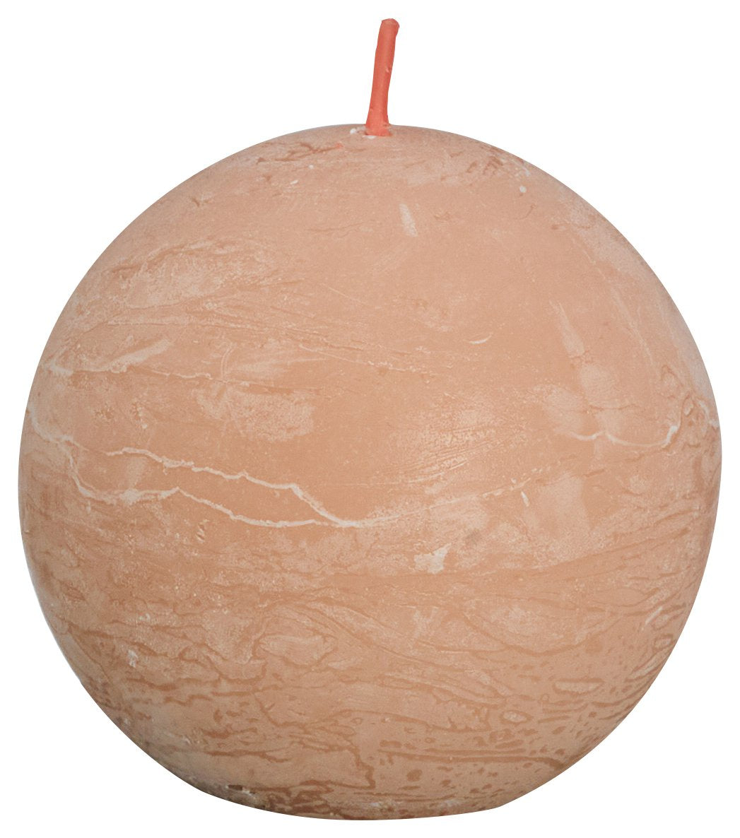 Shine rustiek bolkaars Ø76 Misty Pink