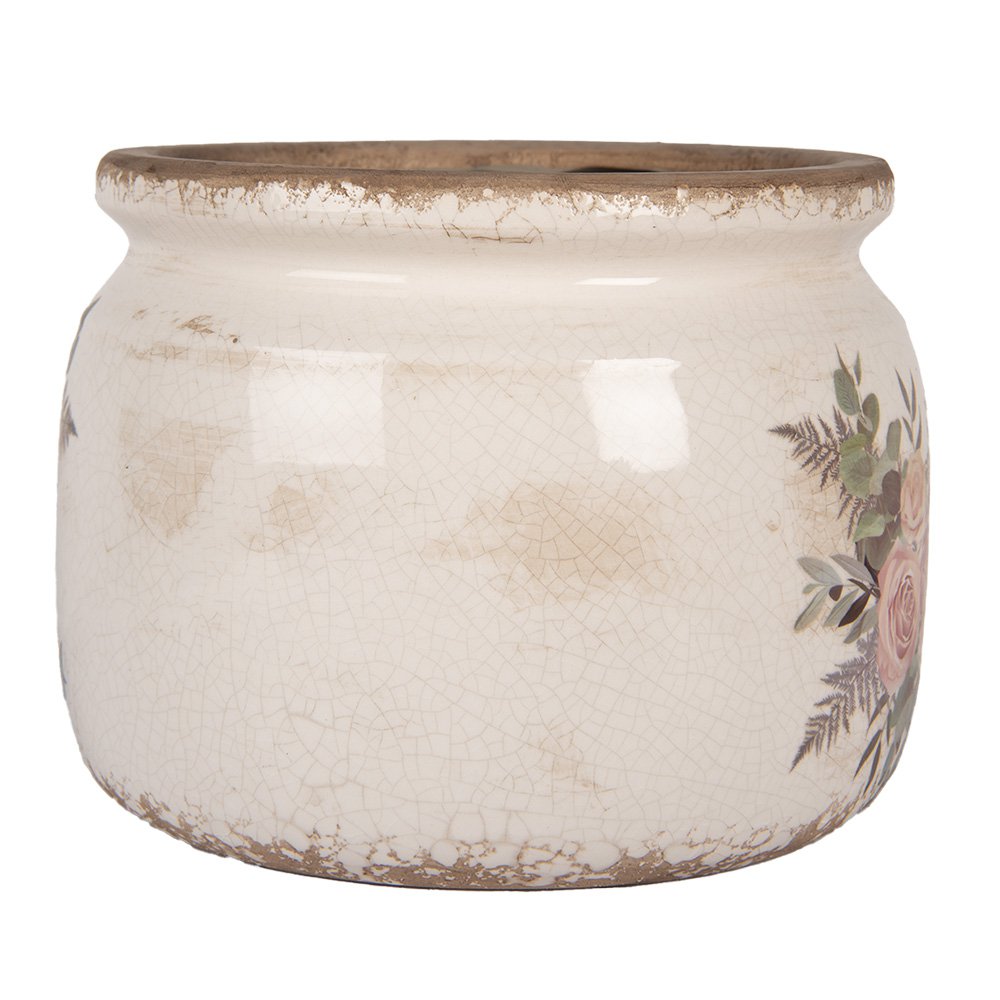 Bloempot Ø 20x15 cm Beige Keramiek