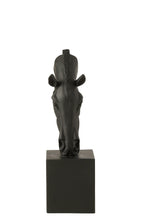 J-Line decoratie Paard Op Voet - polyresin - zwart - S
