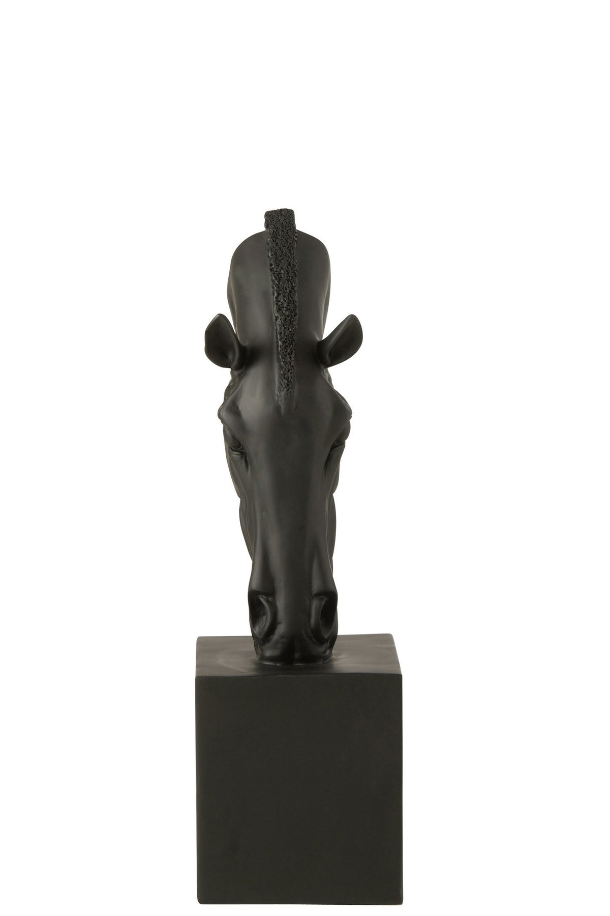 J-Line decoratie Paard Op Voet - polyresin - zwart - S