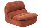 J-Line Gecomprimeerde chaise longue - schuim - roest