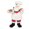 Kerstdecoratie Beeld Kerstman 11x8x18 cm Wit Kunststof