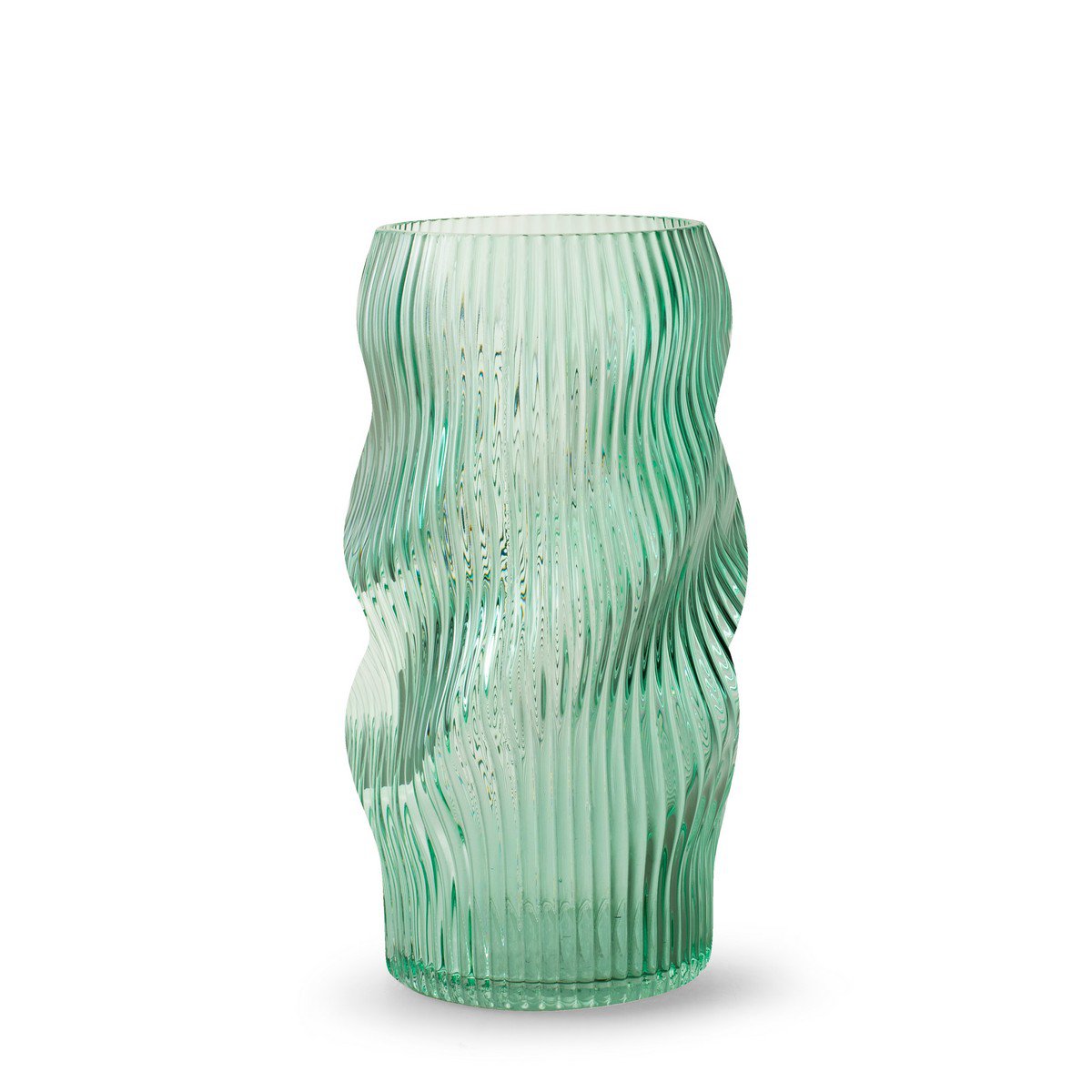 Vaas 'wessel' mint groen h24,5 d14,5 cm