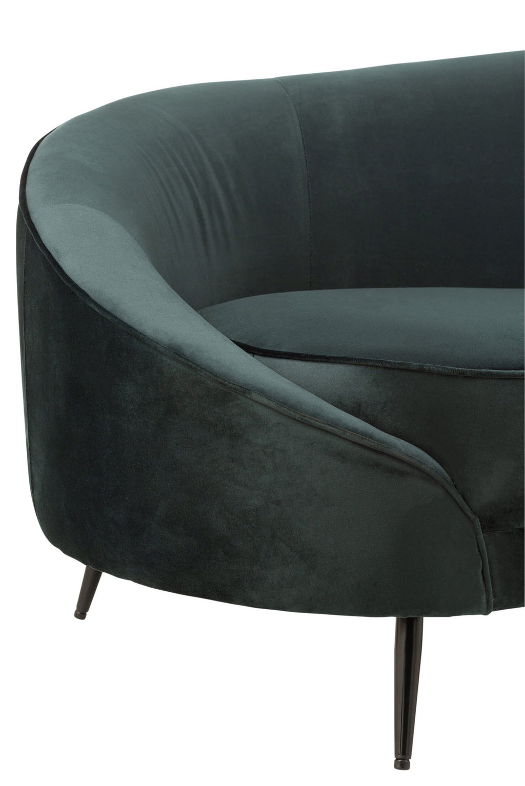 J-Line Sofa Elisabeth Textiel/Metaal Groen