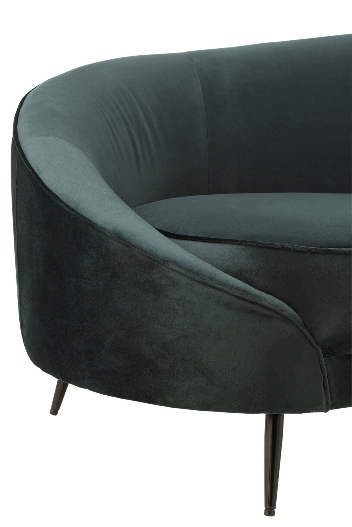 J-Line Sofa Elisabeth Textiel/Metaal Groen