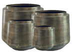 Indigo pottenset 4 vintage goud