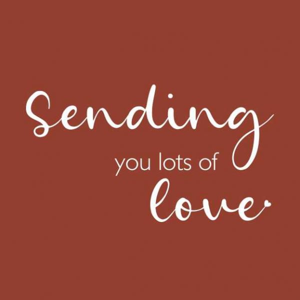 Cadeau kaartjes - Sending lots of love - 20 stuks