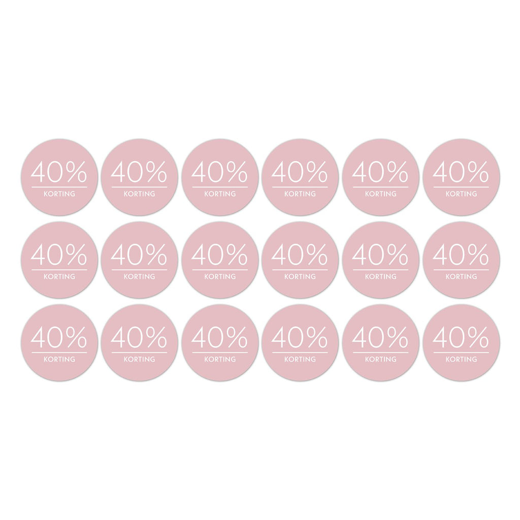 Kortingsstickers op rol - 500 stuks