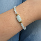 Louiz Armband met Blauwe Edelsteen Aquamarijn