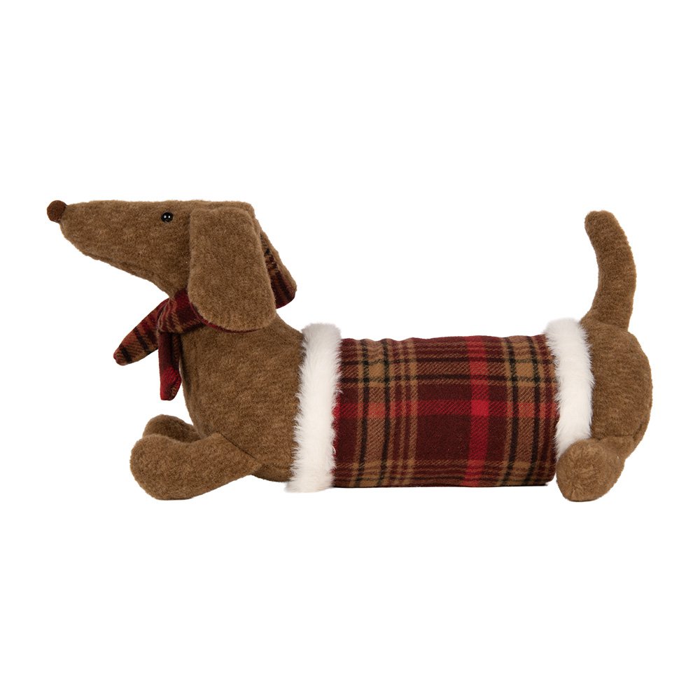 Knuffel Hond Teckel 42x20x21 cm Bruin Synthetisch