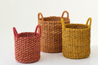 J-Line mand - zeegras - mix - set van 3