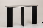 J-Line console Mathilder Marmer - steen - zwart/grijsgroen