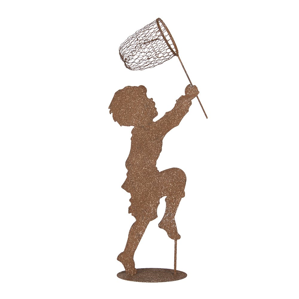 Decoratie Beeld Kind 33x13x88 cm Bruin Metaal
