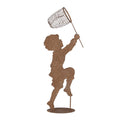 Decoratie Beeld Kind 33x13x88 cm Bruin Metaal
